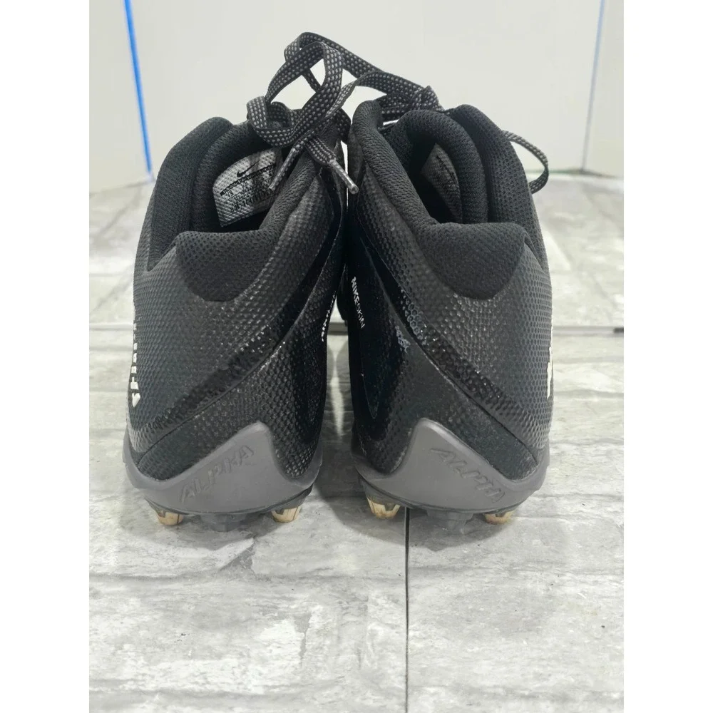Nike Black ‎ Alpha Pro 2 II Mid 3/4 D Football Cleats 719932-010 Men's Size 13